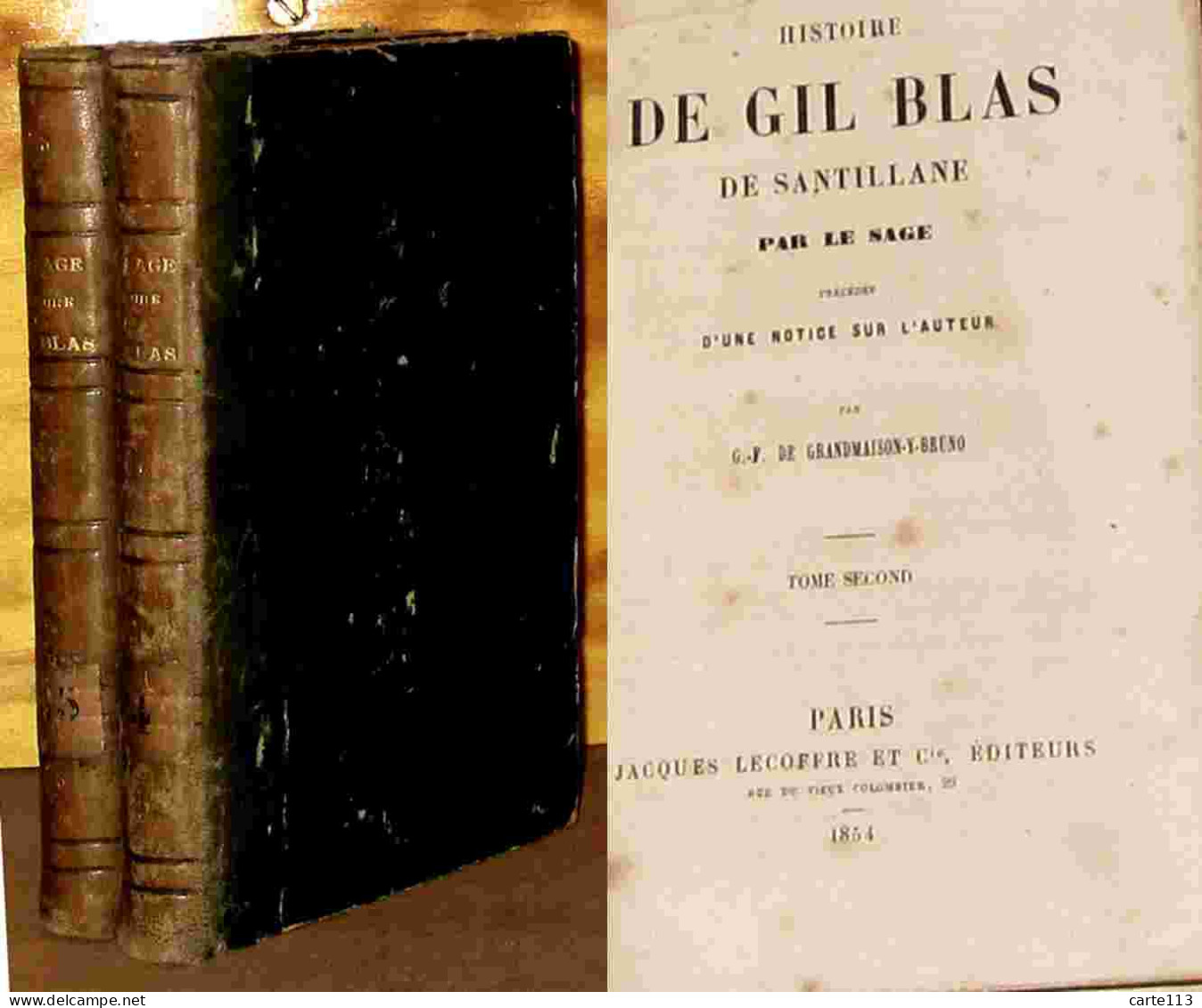 LE SAGE Alain - HISTOIRE DE GIL BLAS DE SANTILLANE - 1801-1900