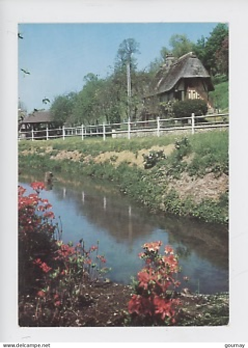 Chaumière Normande (cp Vierge N° 10/514 éd Leconte) Cours D'eau Rivière - Haute-Normandie