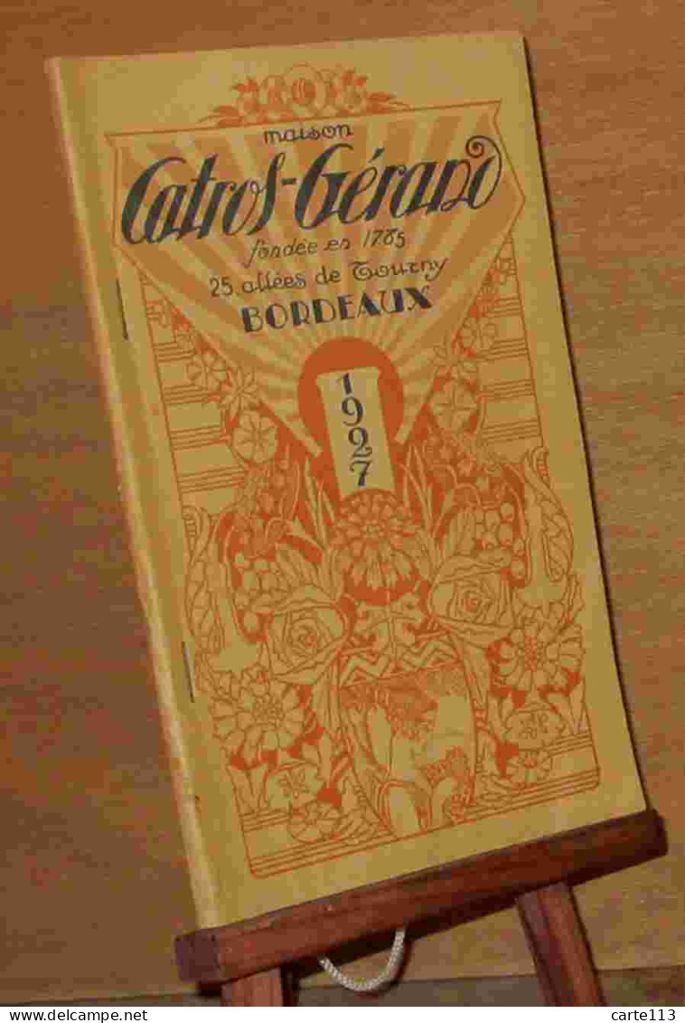 COLLECTIF  - CATALOGUE CATROS-GERAND - 1927 - 1901-1940