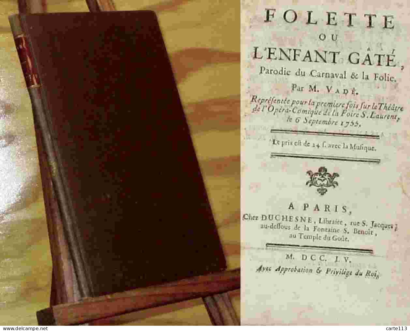 VADE Jean-Joseph - FOLETTE, OU L'ENFANT GATE - 1701-1800