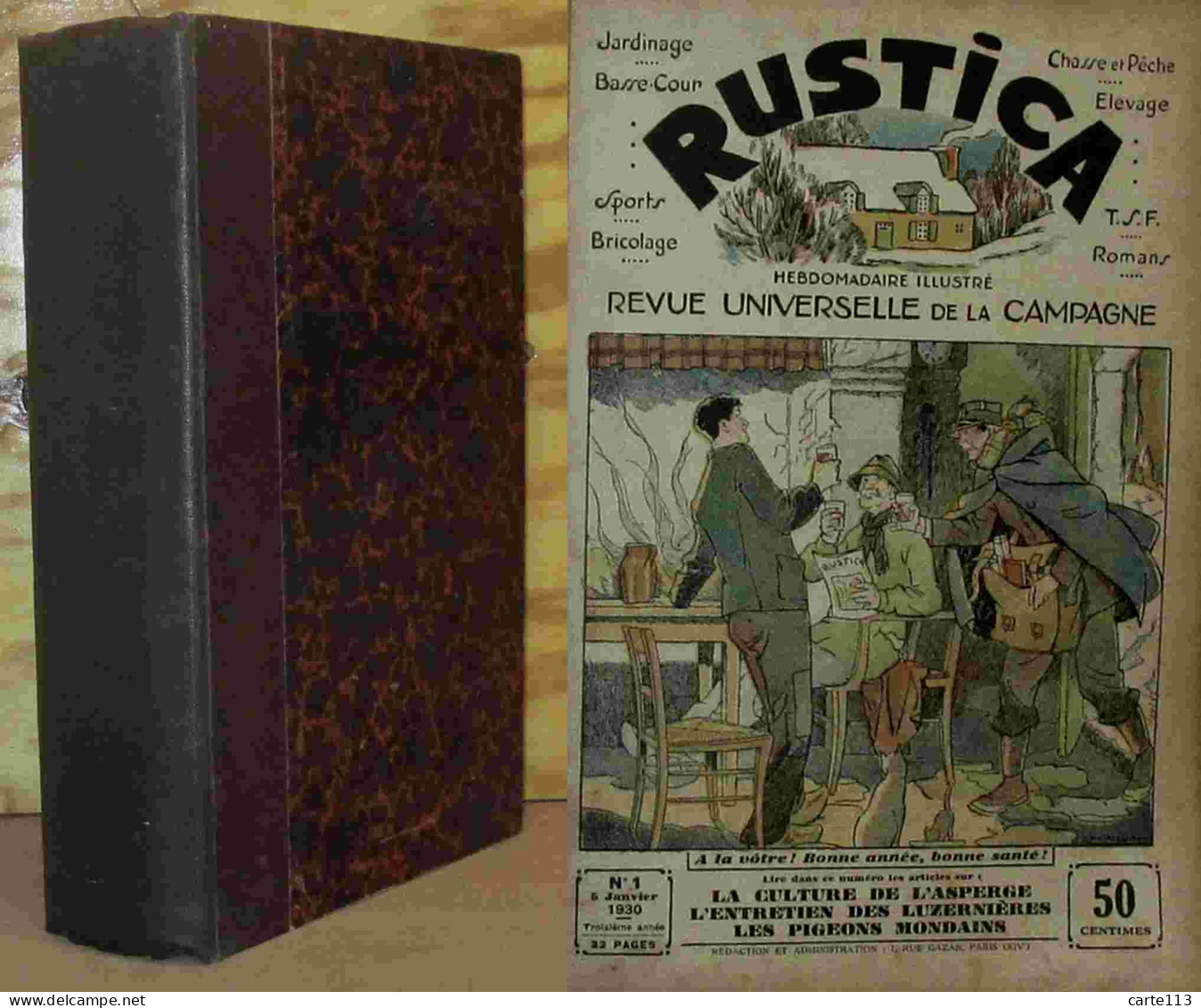 COLLECTIF  - RUSTICA – REVUE UNIVERSELLE DE LA CAMPAGNE – ANNEE 1930 COMPLETE - 1901-1940