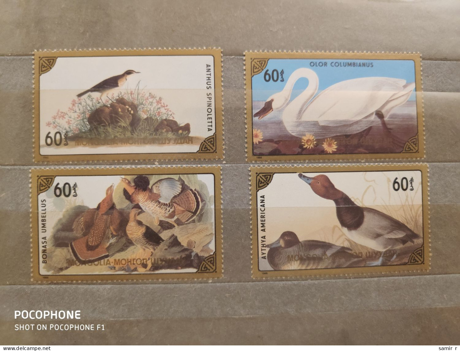 1986	Mongolia	Birds    (F90) - Mongolië