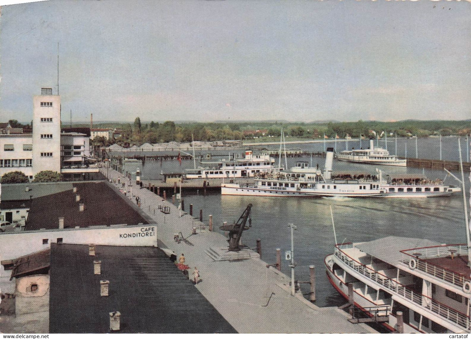 FRIEDRICHSHAFEN AM BODENSEE . HAFEN . ( CAFE KONDITOREI ) - Autres & Non Classés