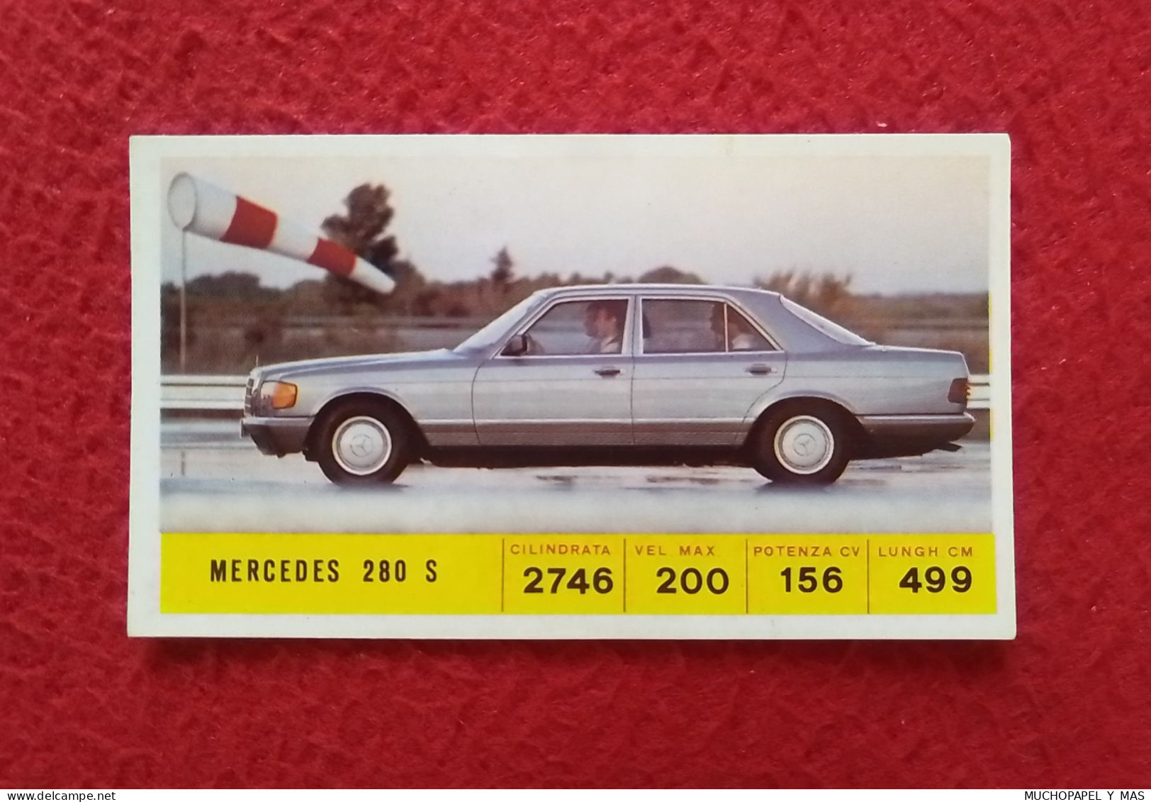 SPAIN ANTIGUO CROMO DE CROMOS DIDEC OLD COLLECTIBLE CARD CHROME CHROMO COCHE CAR VOITURE AUTO MERCEDES 280 S GERMANY.... - Sonstige & Ohne Zuordnung