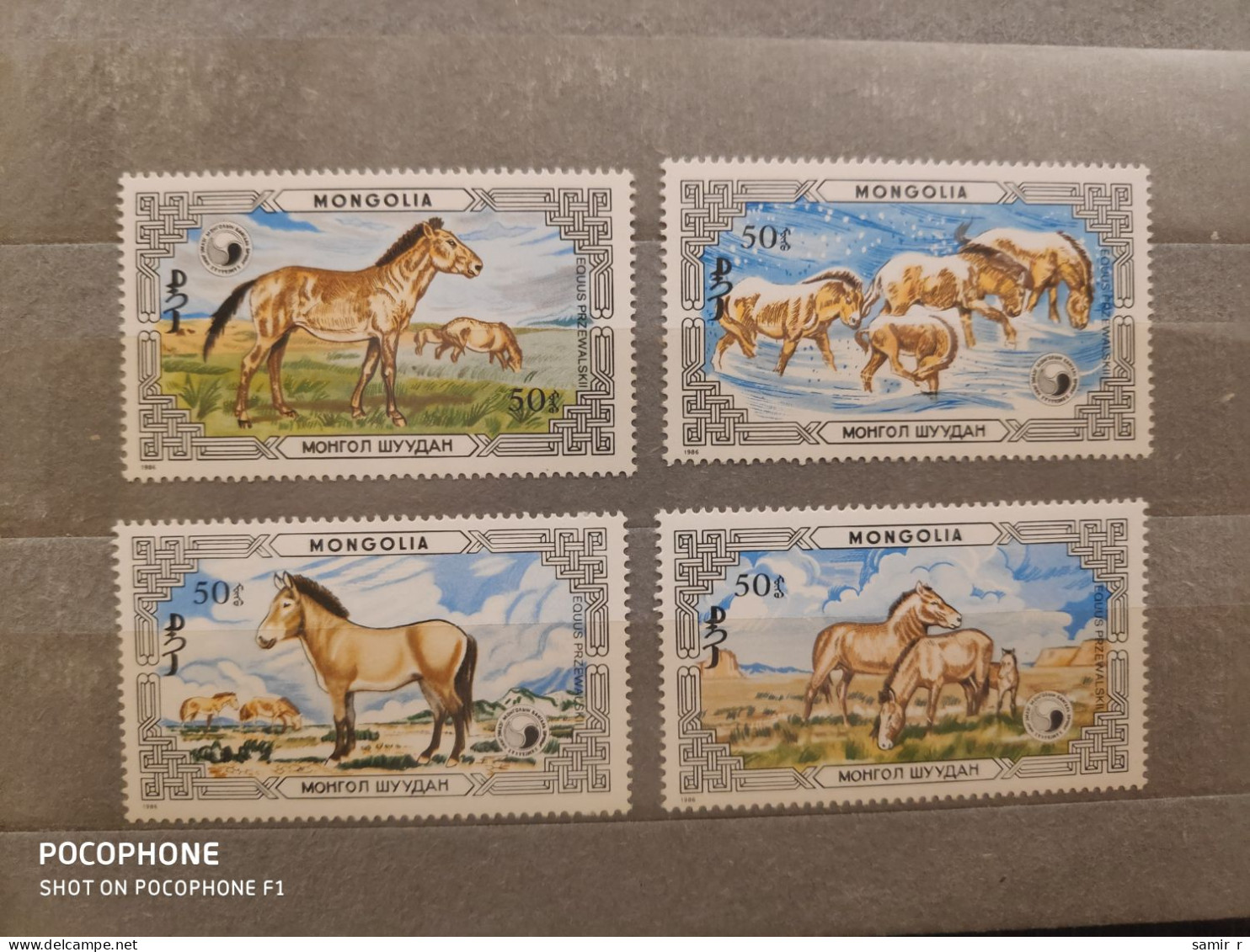 1986	Mongolia	Horses (F90) - Mongolie