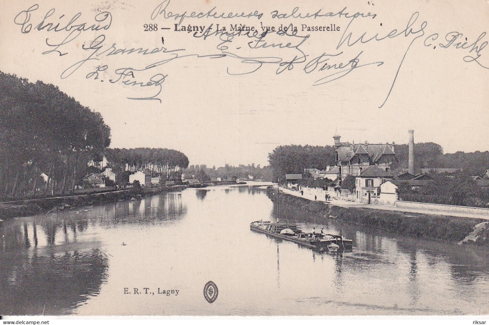 LAGNY SUR MARNE(BATEAU DE PENICHE) - Lagny Sur Marne