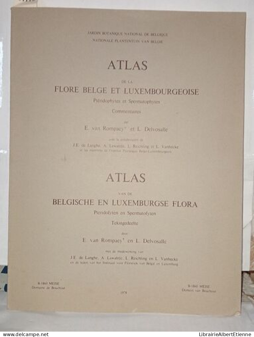 Atlas De La Flore Belge Et Luxembourgeoise Commentaires. Pteridophytes Et Spermatophytes - Ohne Zuordnung