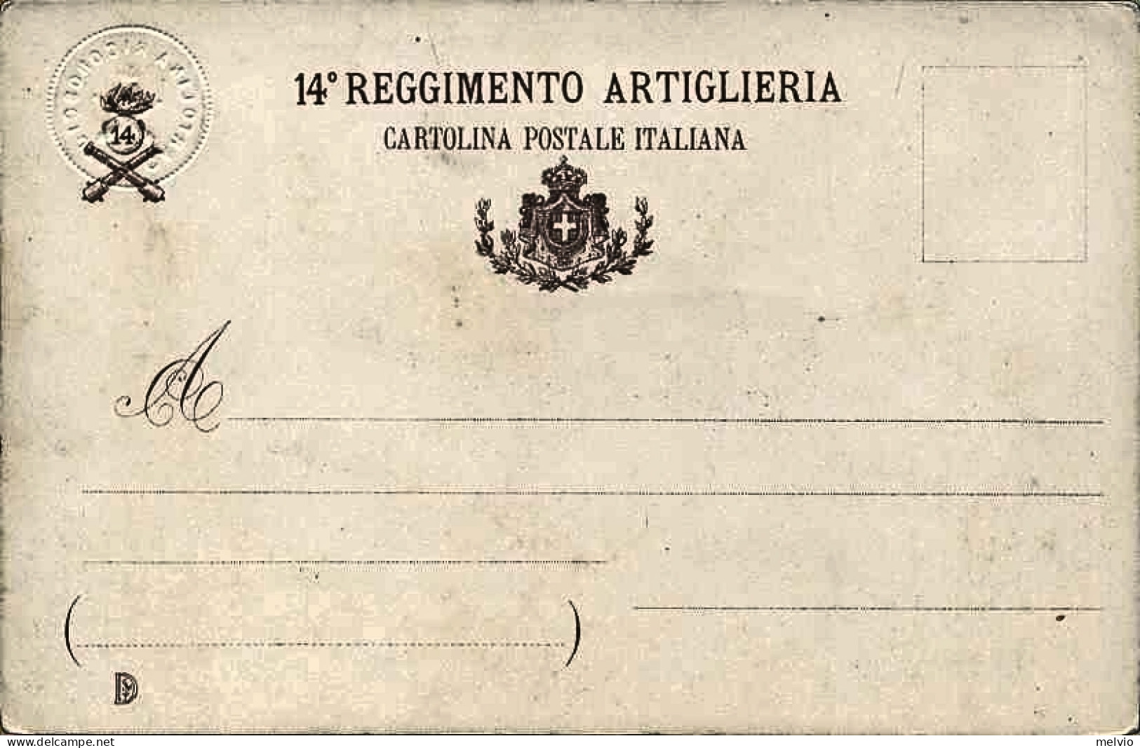 1904-"14 Reggimento Artiglieria" - Patrióticos