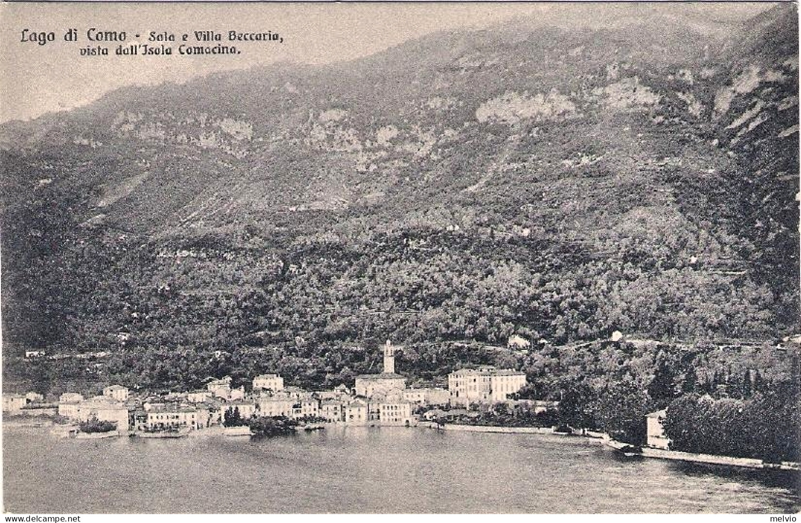 1930ca.-"Sala Como Villa Beccaria Vista Dall'isola Comacina"non Viaggiata - Como