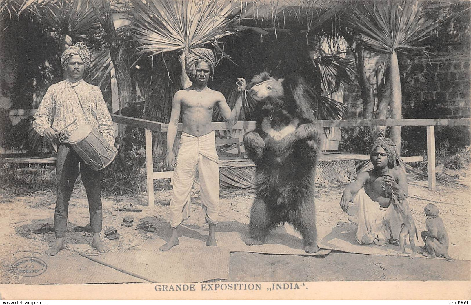 Inde - Grande Exposition INDIA - Montreur D'Ours, Tambourinaire - Inde