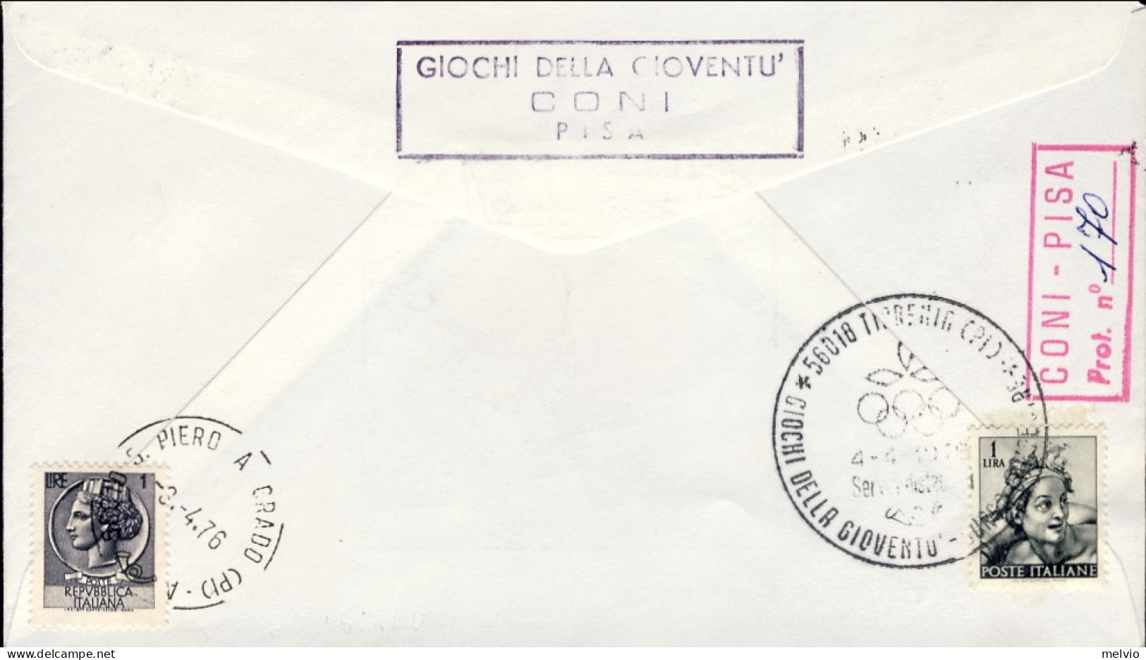 1976-U.S.A. Busta Illustrata Giochi Della Gioventù Corsa Campestre Con Annullo S - Covers & Documents