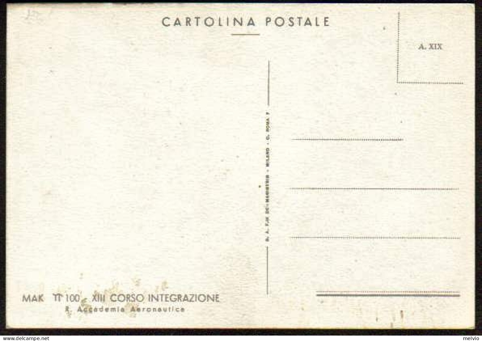 1941-"Mak 100 Del XIII^corso Integrazione Della Regia Accademia Aeronautica" - Patriotiques