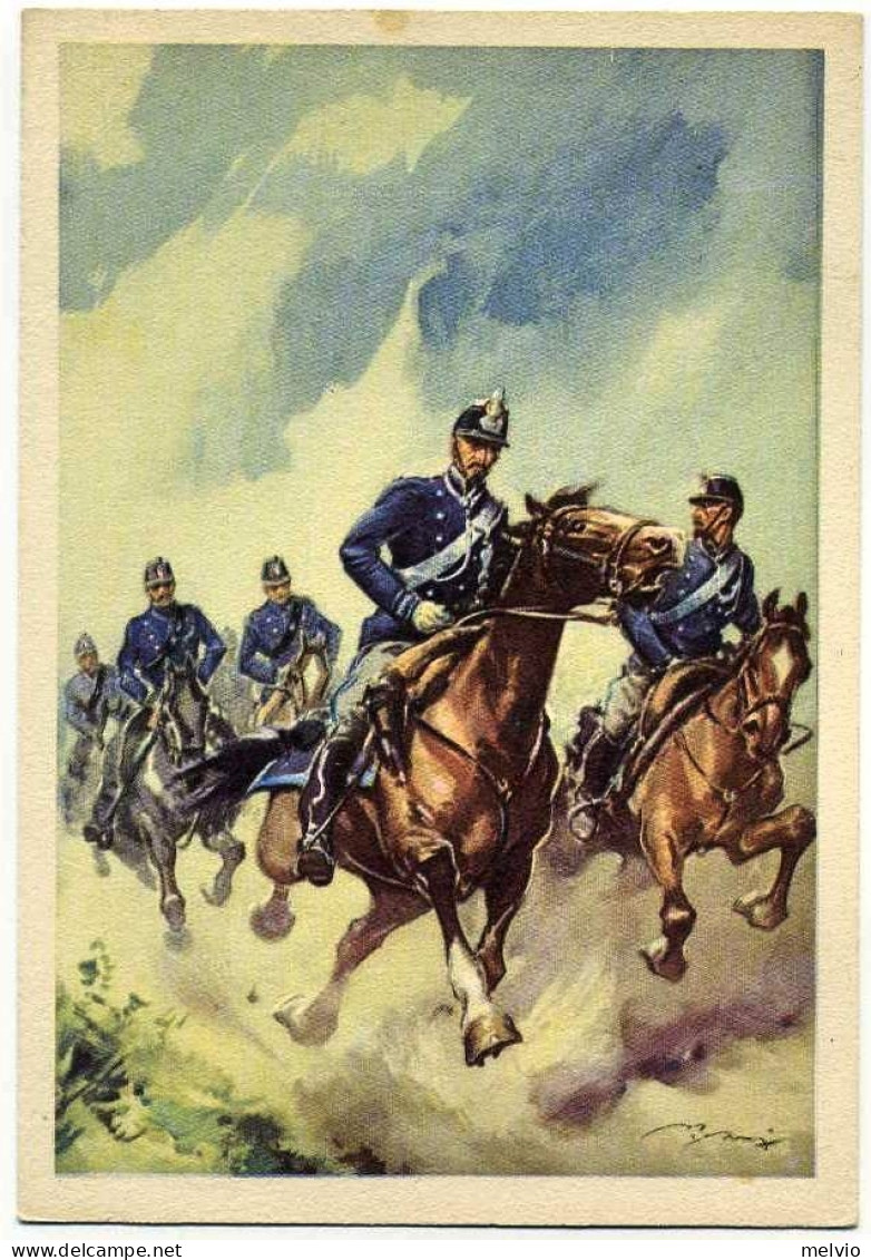 1950circa-"Guardie Di P.S.a Cavallo" Della Editrice Universale Di M.B.C.-Roma - Patriotiques