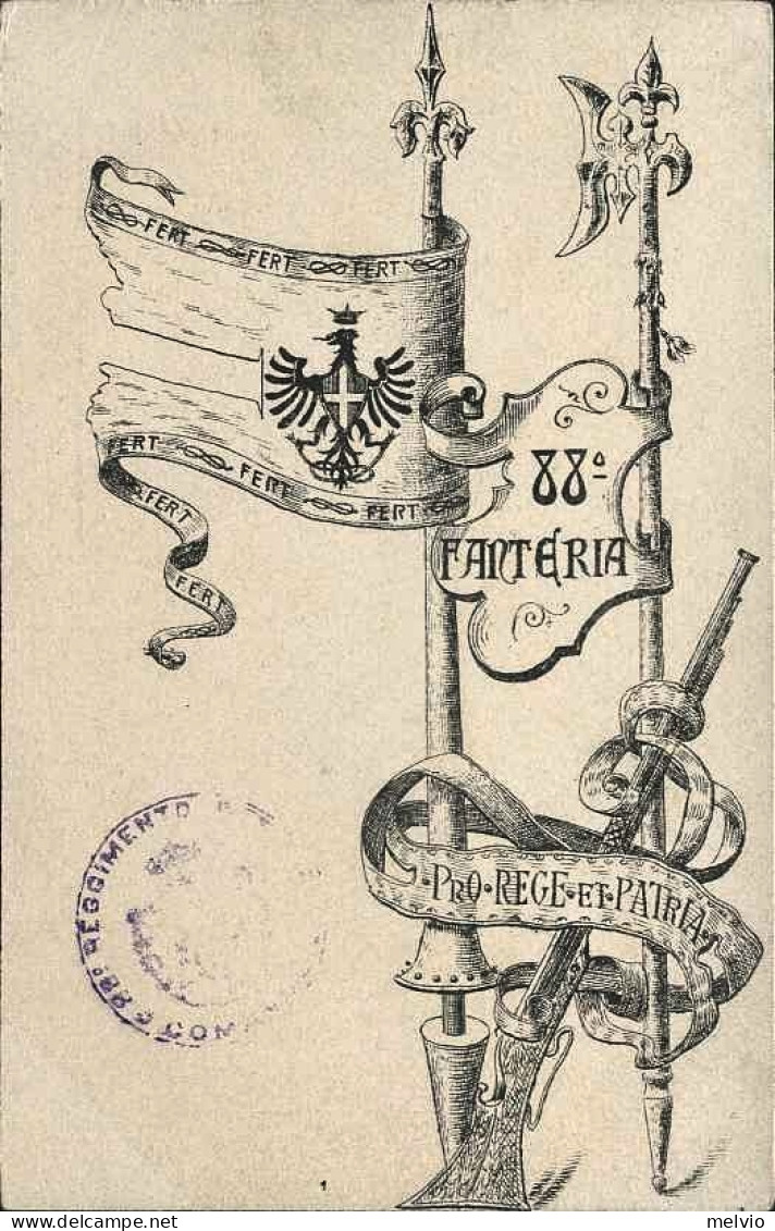 1904-"88 Reggimento Fanteria" - Patriotic