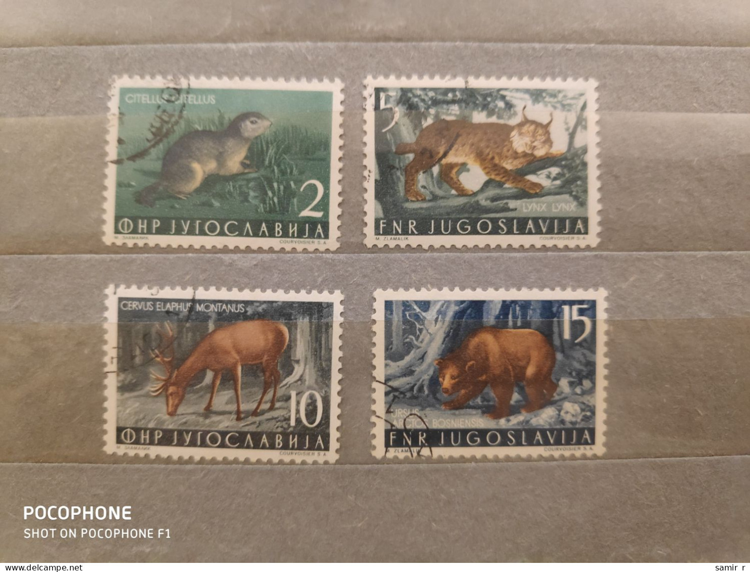 1954	Yugoslavia	Animals  (F90) - Gebruikt