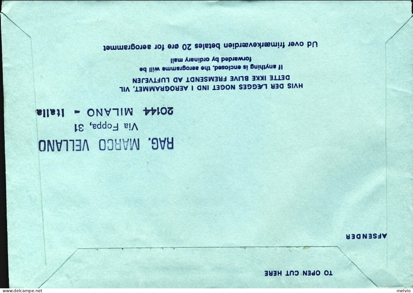 1974-Danimarca XXVII^Giro Aereo Internazionale Della Sicilia - Airmail