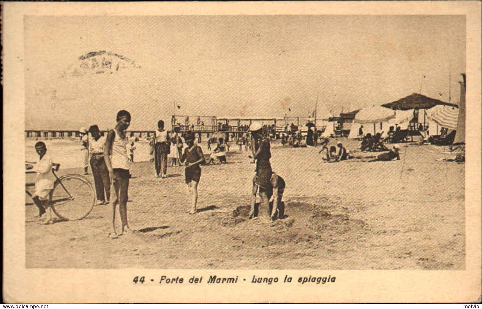 1928-Lucca Forte Dei Marmi-lungo La Spiaggia - Lucca