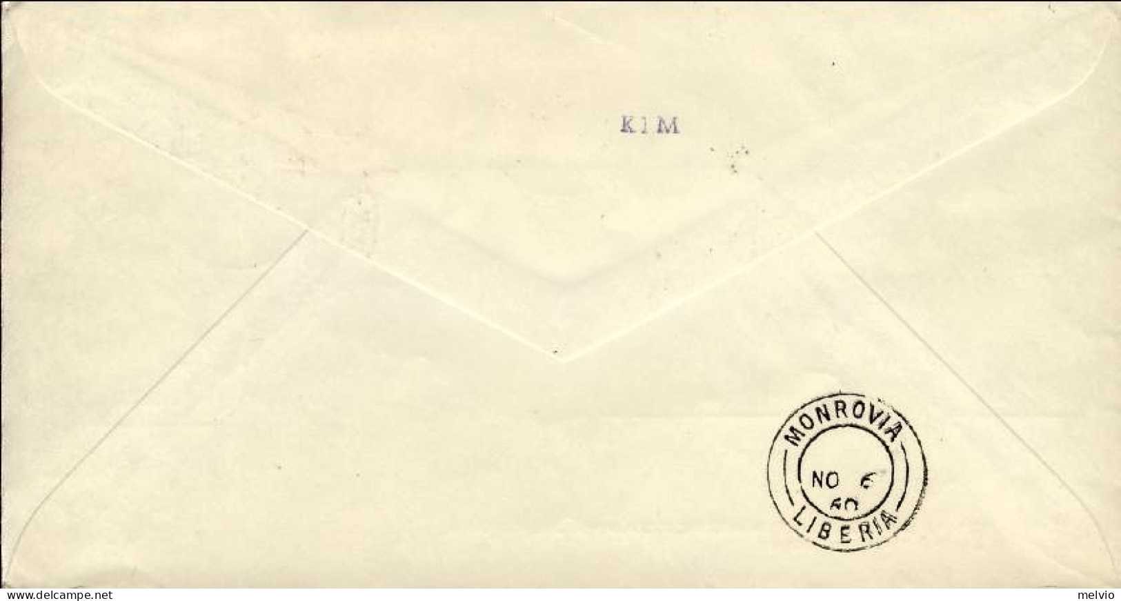 1960-Holland Nederland Olanda Busta Della Klm Variamente Affrancata I^volo Amste - Airmail