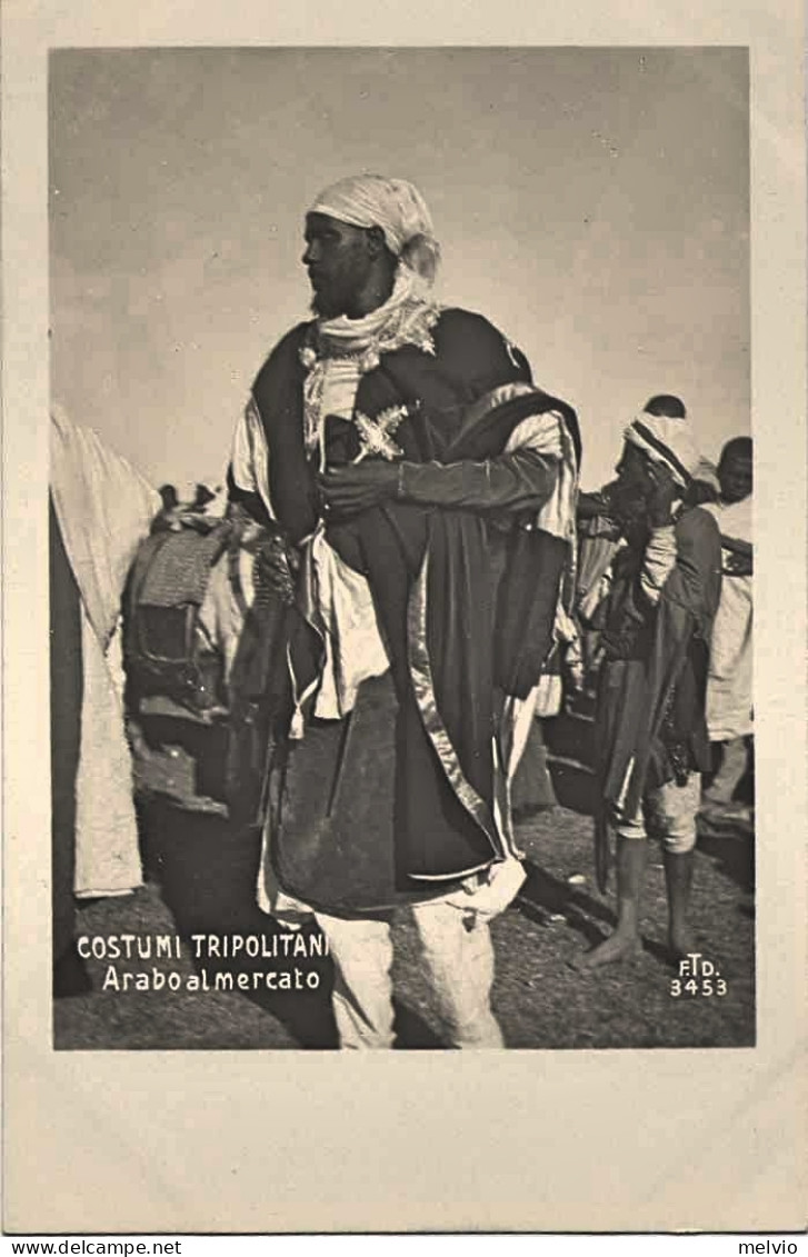 1911/12-"Guerra Italo-Turca,costumi Tripolitani-arabo Al Mercato" - Tripolitaine