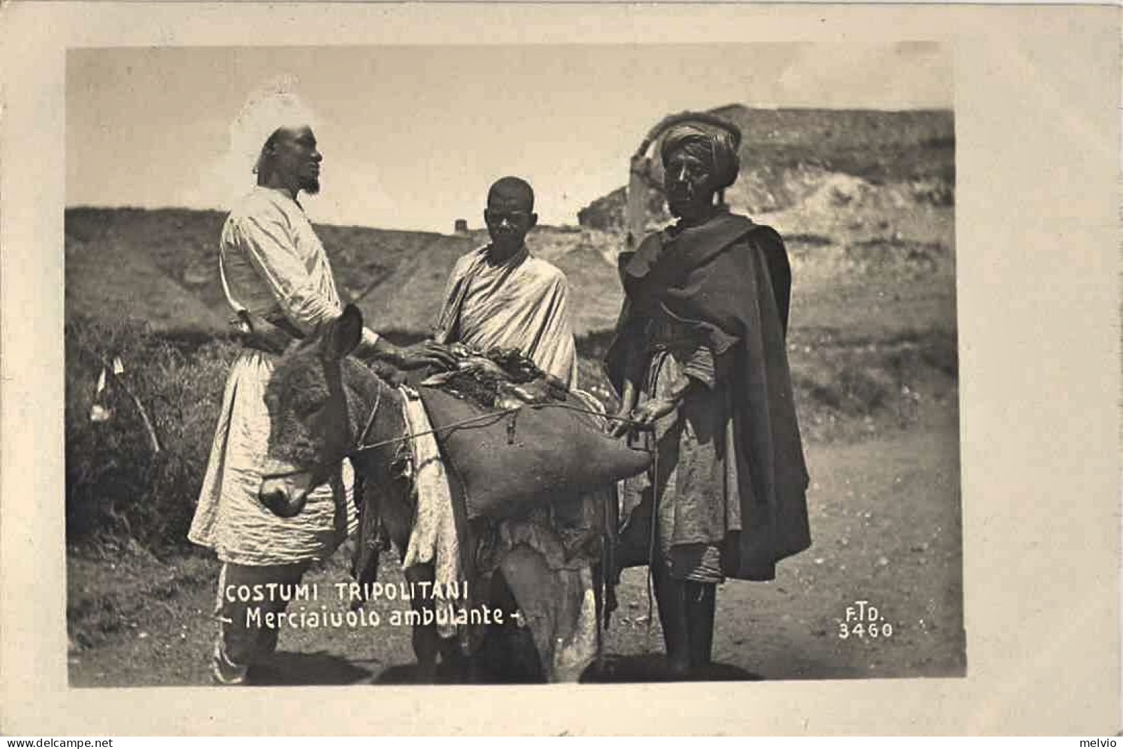 1911/12-"Guerra Italo-Turca,costumi Tripolitani-merciaiuolo Ambulante" - Tripolitania