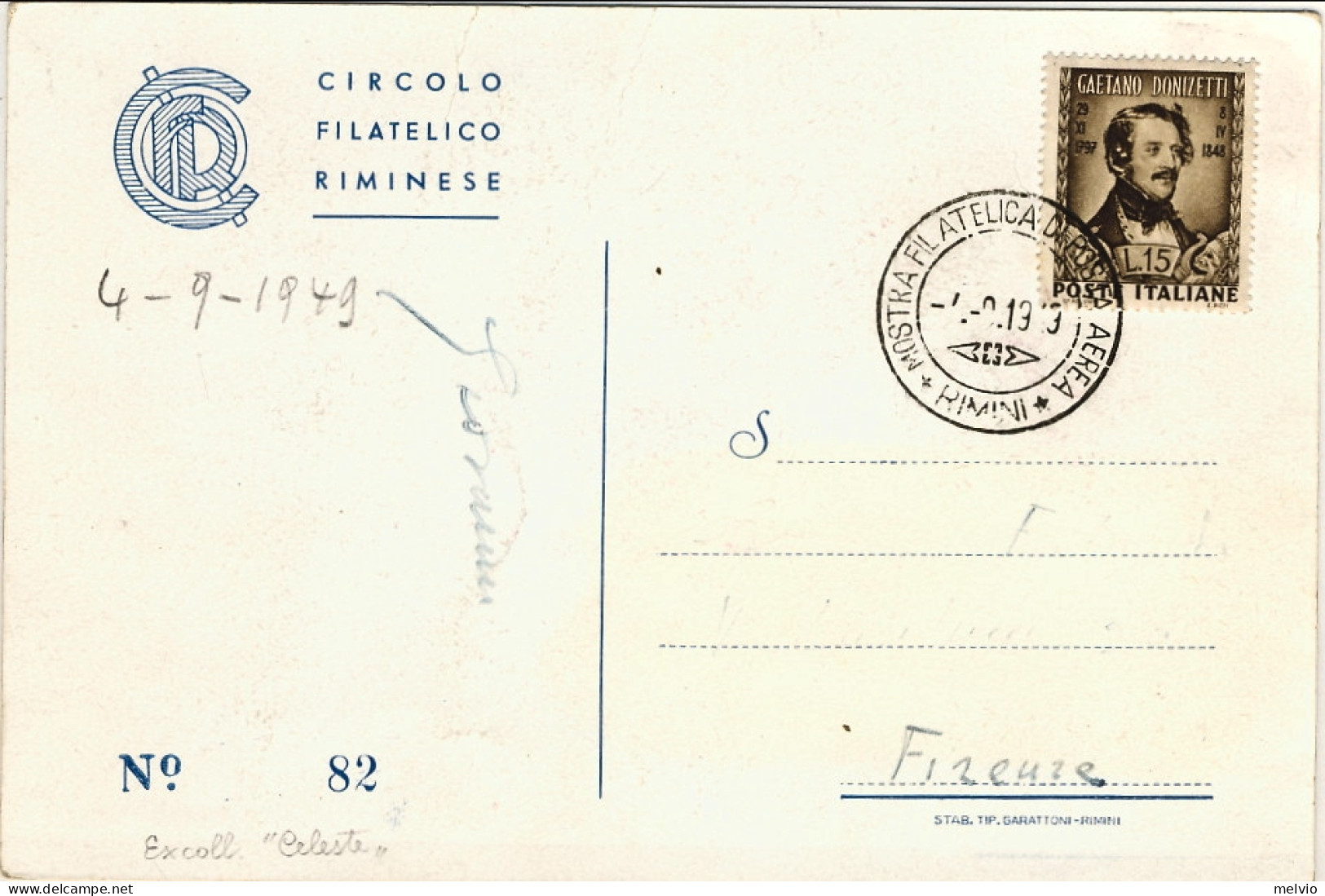1949-cartolina Illustrata 2 Raduno Adriatico Dei Circoli Filatelici Affr. L.15 D - Exhibitions