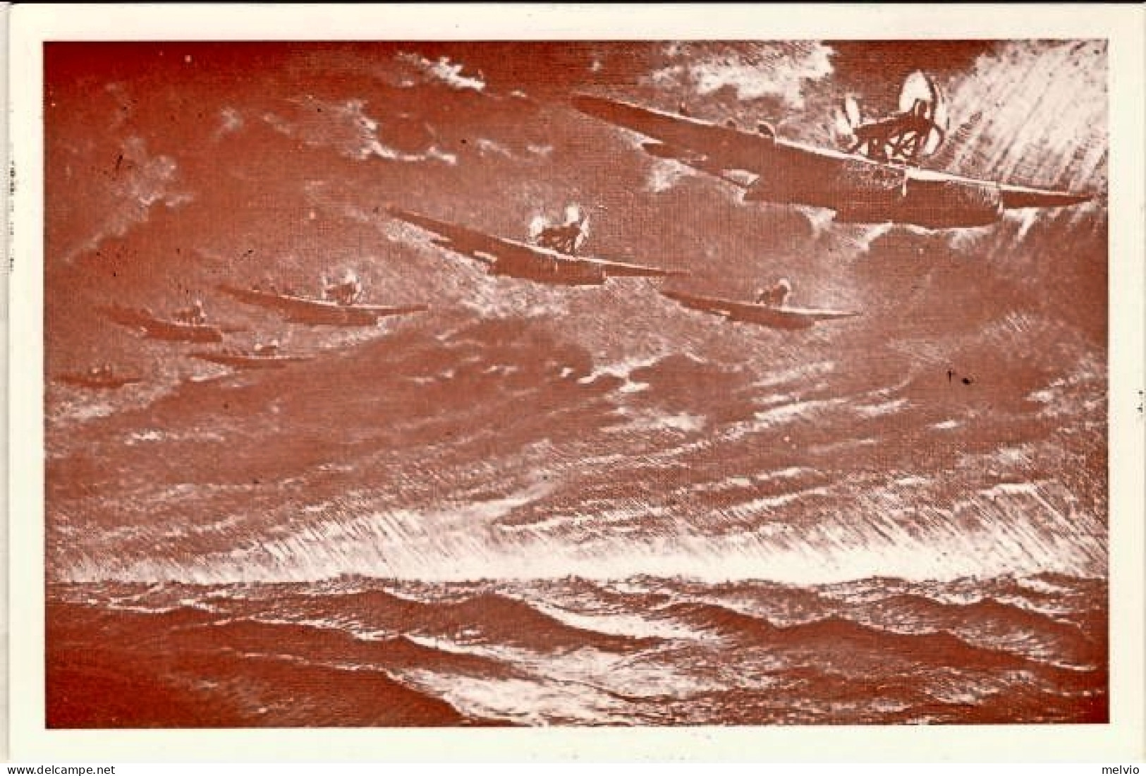 Vaticano-1980  Cartolina Illustrata "il I^volo In Massa Sull'oceano" Volo Dell'a - Posta Aerea