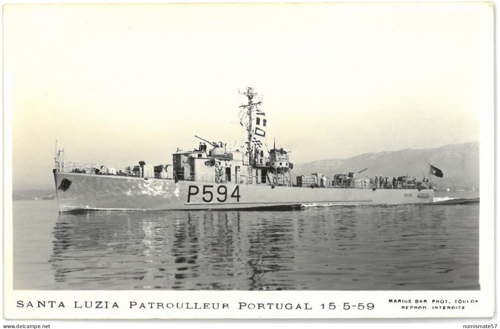 CPA SANTA LUZIA - Patrouilleur Portugal 15-5-1959 - Guerre