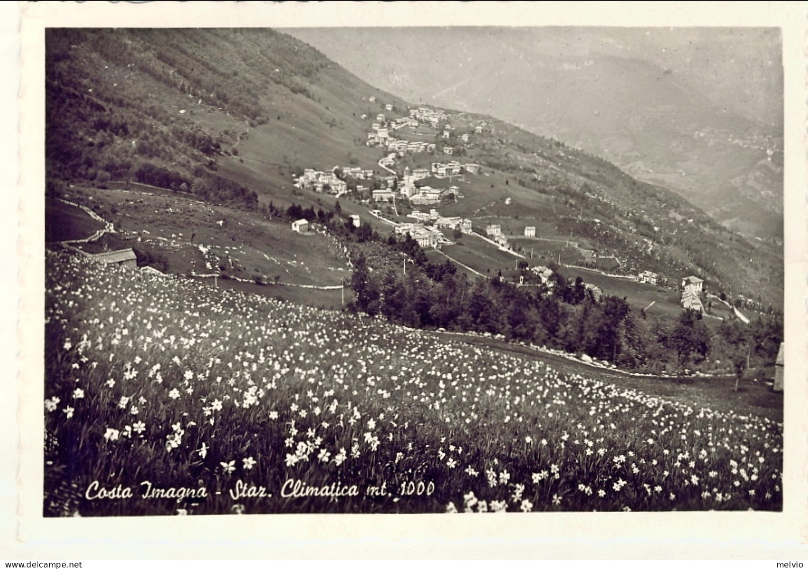 1950circa-cartolina Illustrata Nuova "Costa Imagna Bergamo Staz.clim." - Bergamo