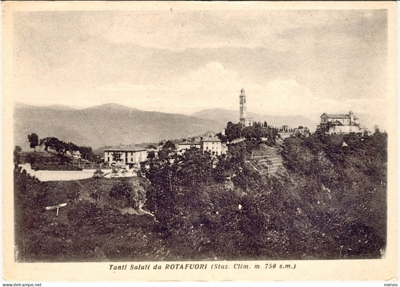 1930circa-cartolina Illustrata Nuova "Rotafuori Bergamo Stazione Climatica." - Bergamo