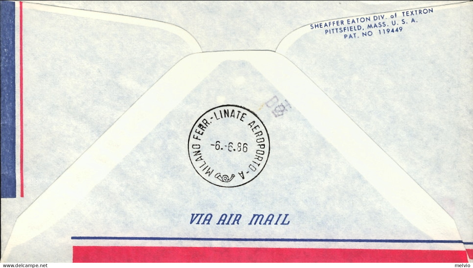 1986-U.S.A. TWA Inaugural Jet Flight Los Angeles To Milan FAM 27 Del 5 Giugno - 3c. 1961-... Cartas & Documentos