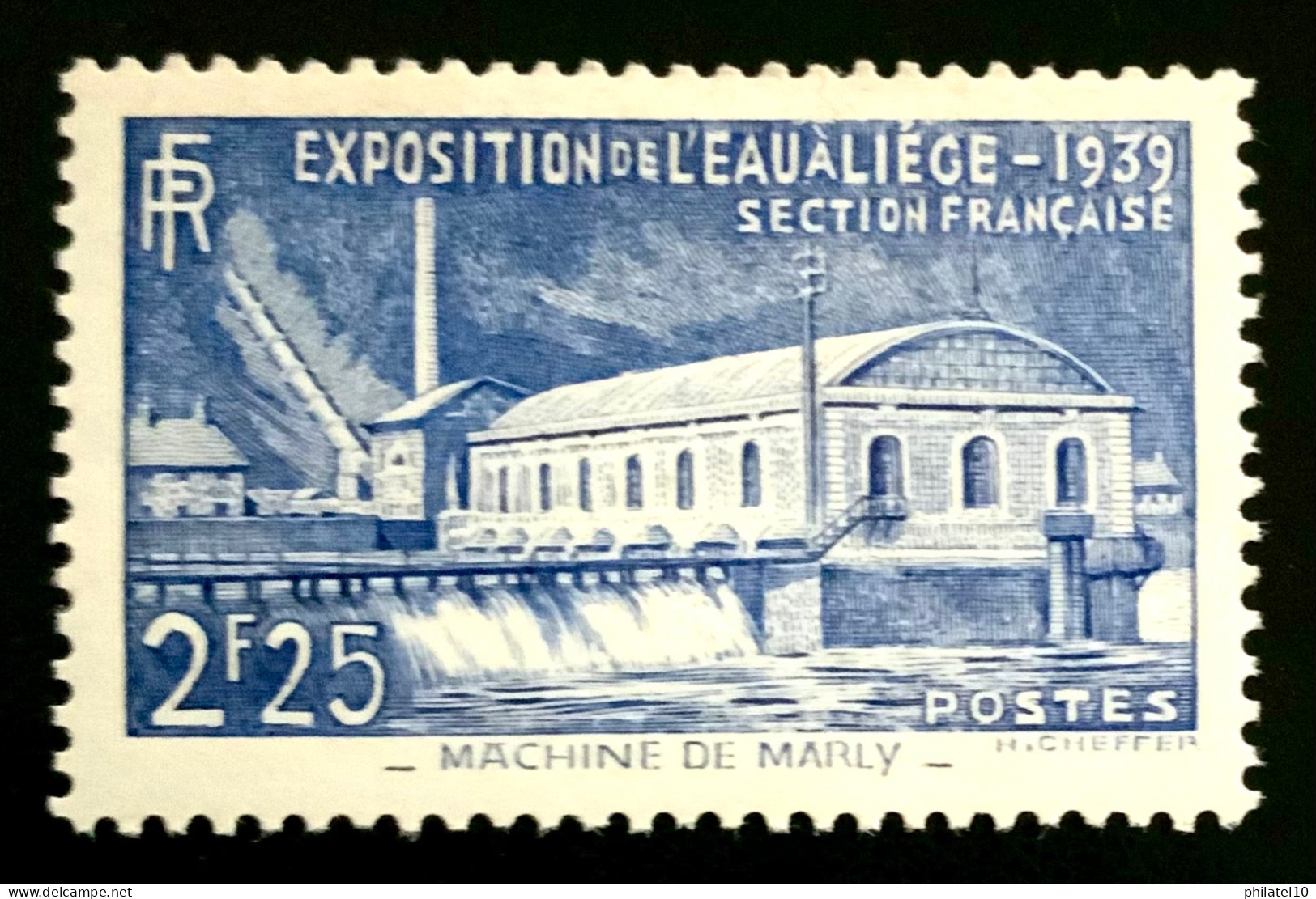 1939 FRANCE N 430 EXPOSITION DE L’EAU À LIÈGE MACHINE DE MARLY - NEUF** - Ungebraucht