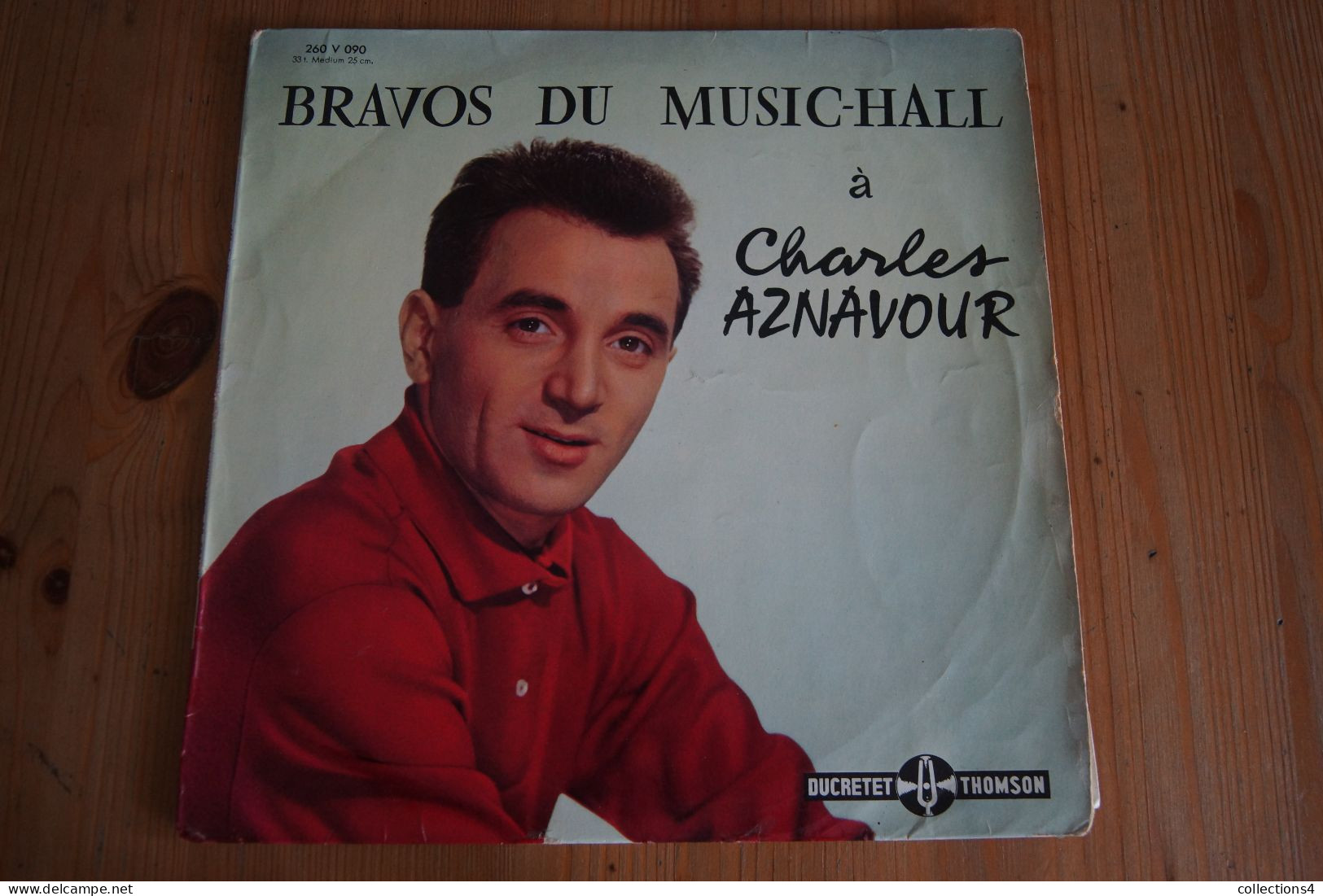 CHARLES AZNAVOUR BRAVOS DU MUSIC HALL 25 CM 1957 - Altri - Francese