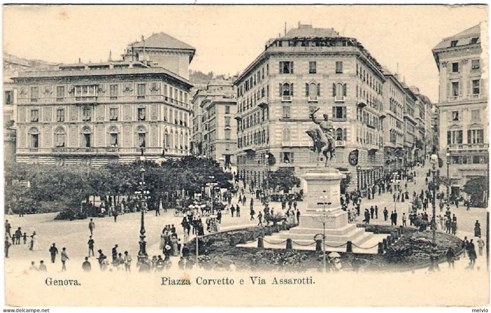 1902-circa-Genova Piazza Corvetto E Via Assarotti - Genova (Genoa)