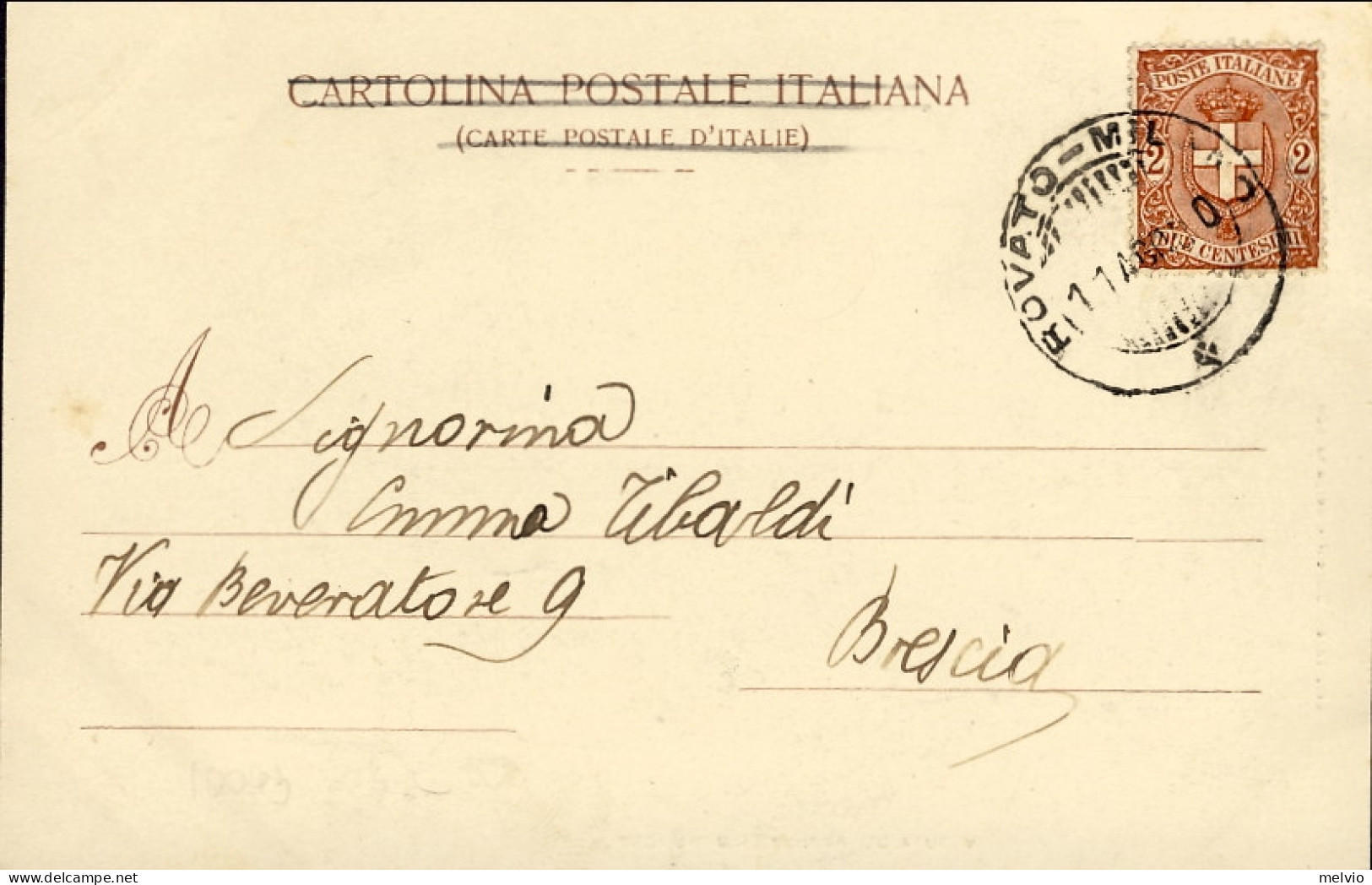 1900-cartolina Illustrata Bergamo Veduta Dei Principali Monumenti Affrancata 2c. - Bergamo