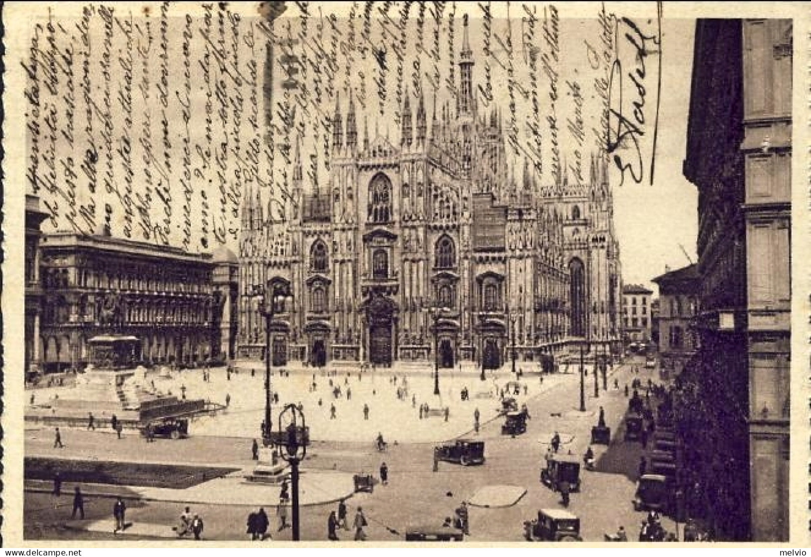 1941-cartolina Foto Milano Il Duomo Affrancata 10c. Imperiale+20c. Fratellanza D - Milano