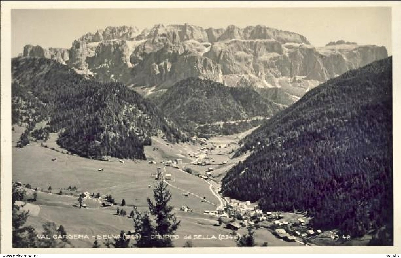 1933-cartolina Foto Selva Val Gardena Affrancata 20c.Decennale - Bolzano (Bozen)