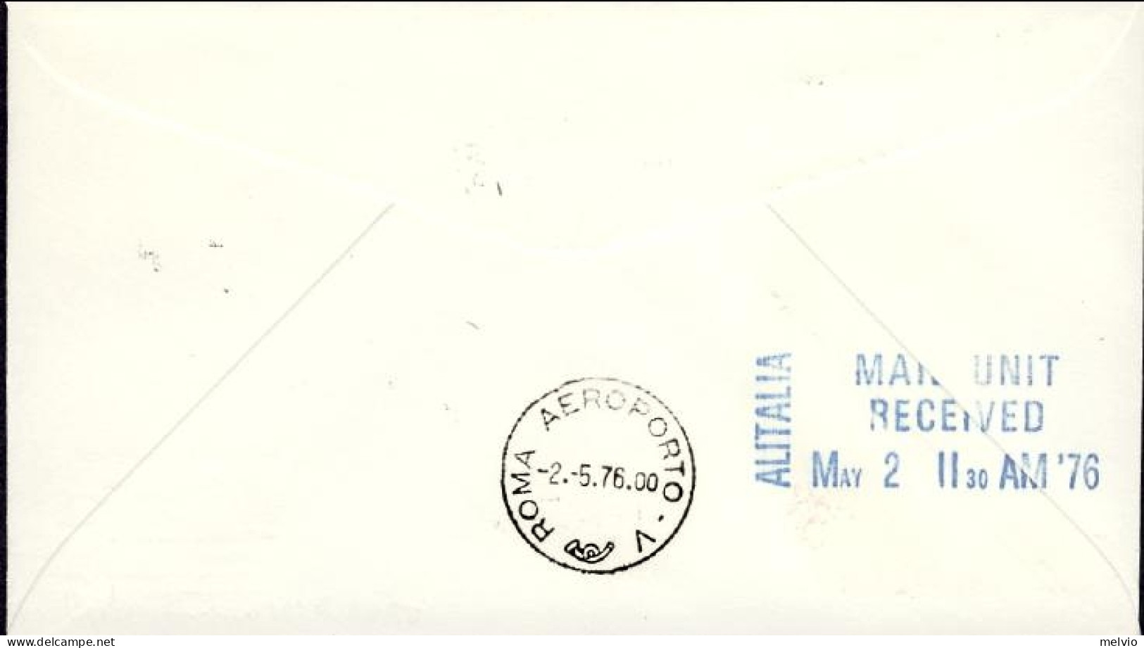 San Marino-1976 I^volo AZ/DT 1856 Roma-Luanda Del 2 Maggio - Airmail