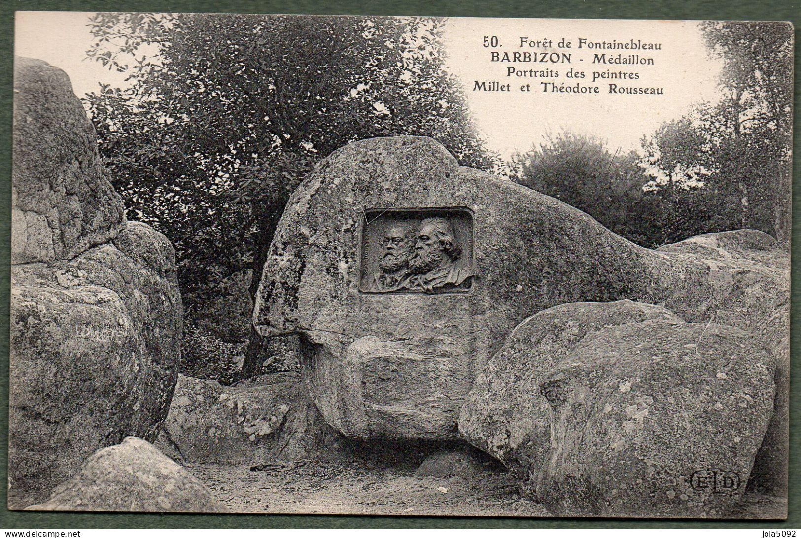 77 / Forêt De FONTAINEBLEAU - BARBIZON - Portraits Des Peintres Millet Et Théodore Rousseau - Barbizon