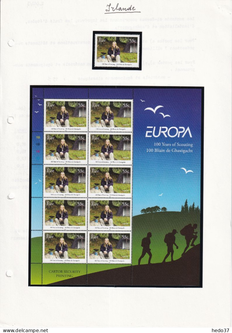 EUROPA 2007 - Irlande N°1768/1769 - Scoutisme - Neuf ** Sans Charnière - TB - 2007