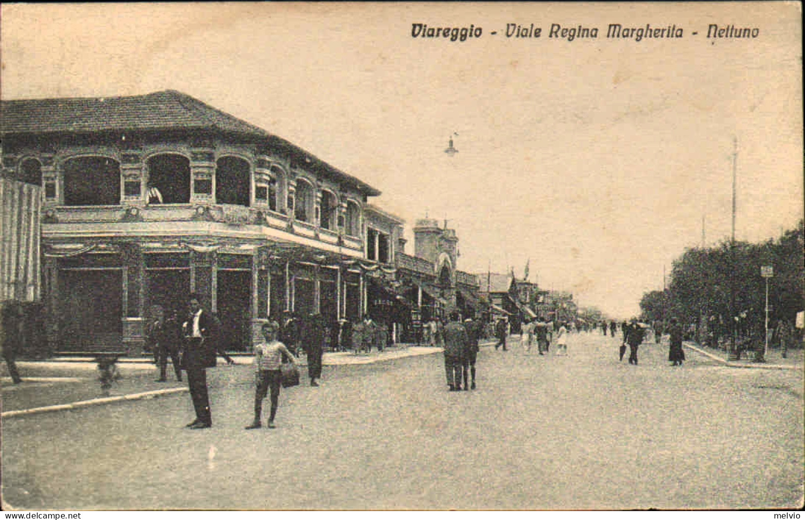 1921-"Viareggio-viale Regina Margherita-Nettuno" - Viareggio