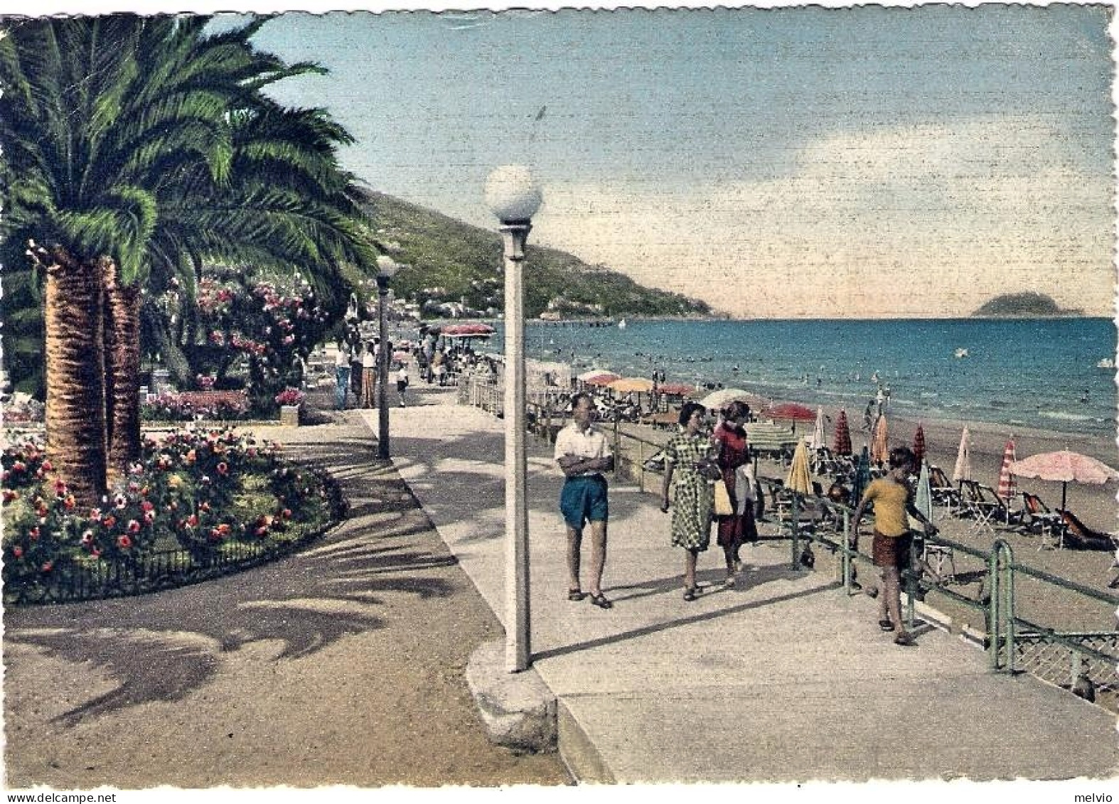 1955-cartolina Alassio Riviera Dei Fiori Diretta In Svizzera Affrancata L.35 Sir - Savona