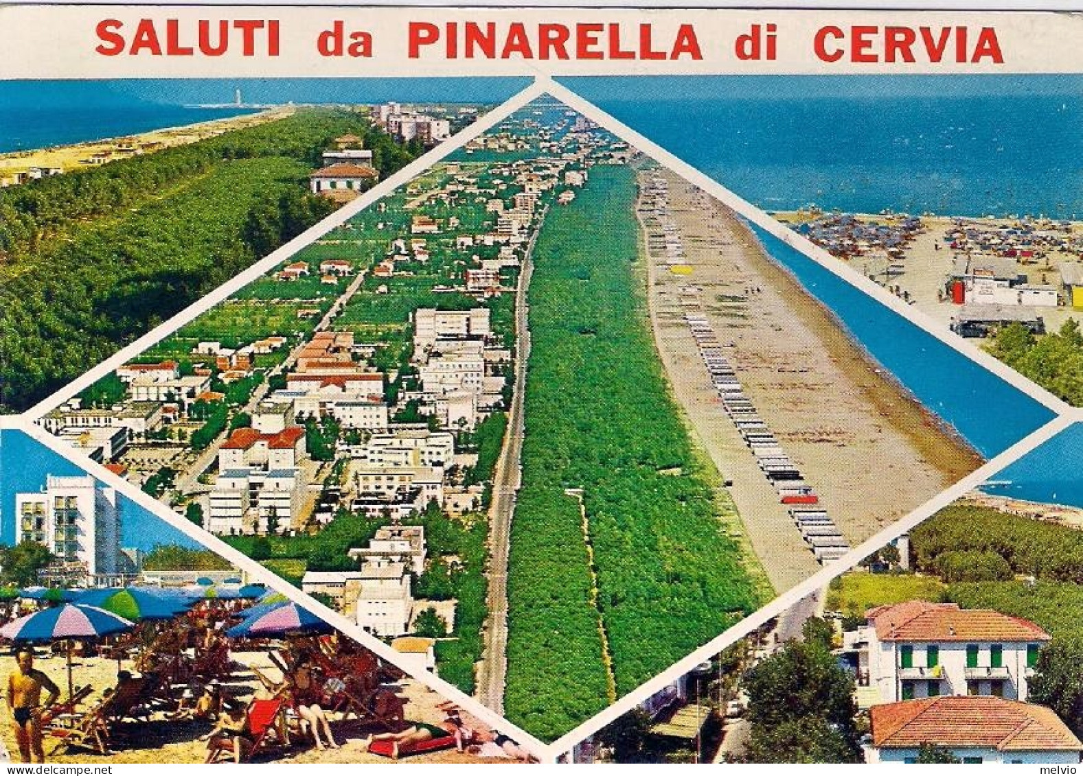 1970-cartolina Pinarella Di Cervia Ravenna Affrancata L.25 Giornata Del Francobo - Ravenna
