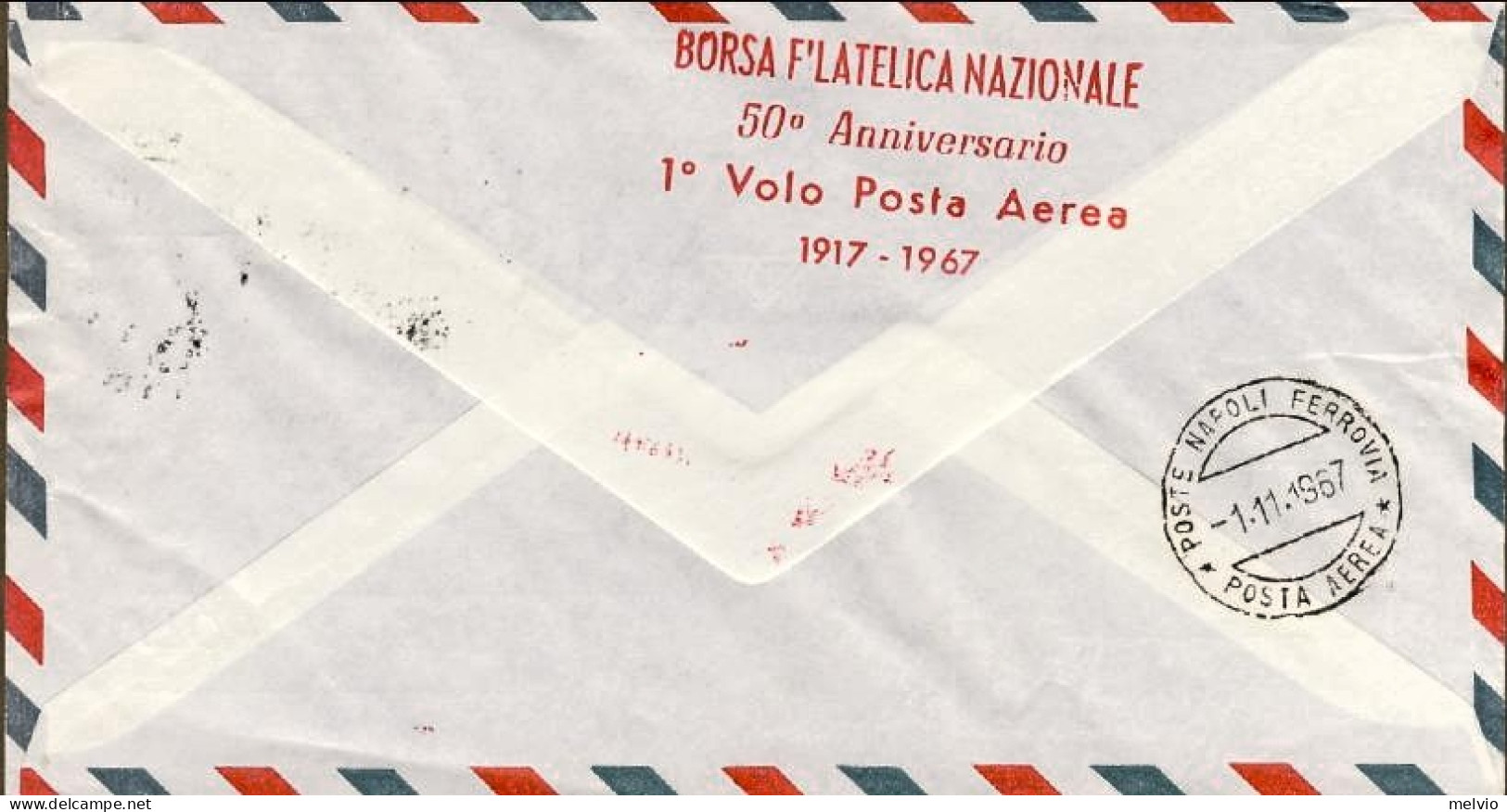 1967-Cinquantenario Del Primo Francobollo Di Posta Aerea Emesso Nel Mondo Volo A - Erinofilia