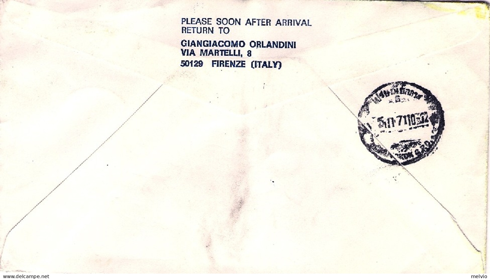 Vaticano-1971  I^volo Boeing 747 Lufthansa Roma Bangkok Del 3 Novembre - Airmail