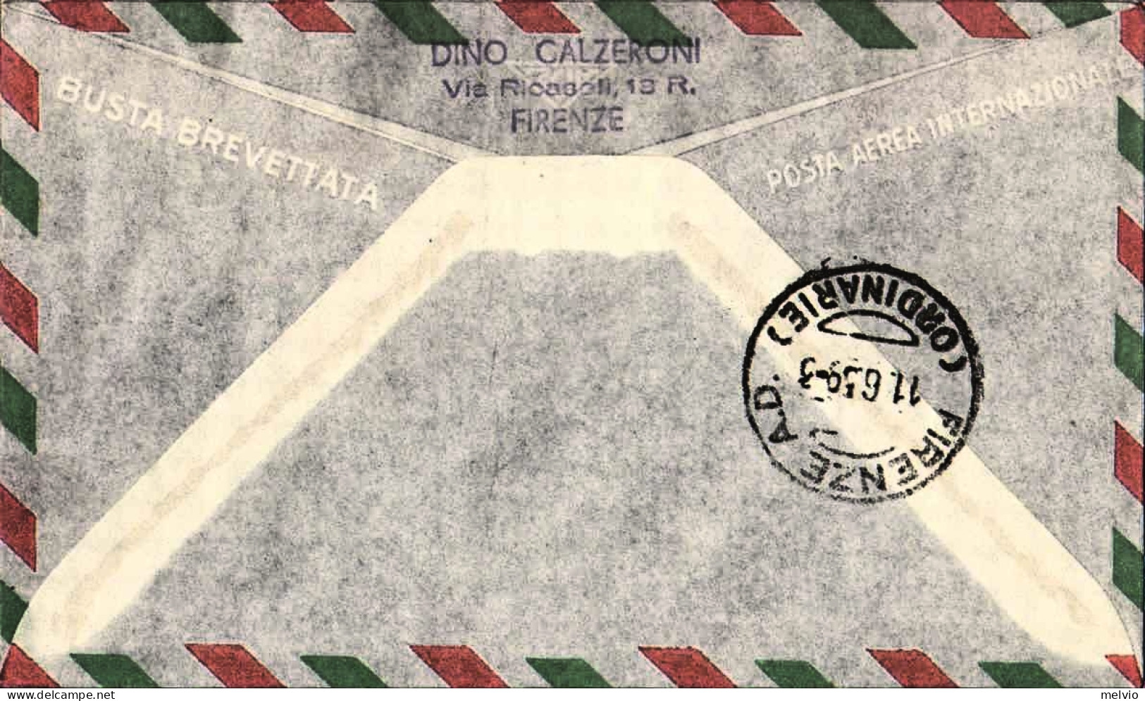 1959-San Marino Lettera Con Bollo I^volo San Marino Rimini-Londra - Luftpost