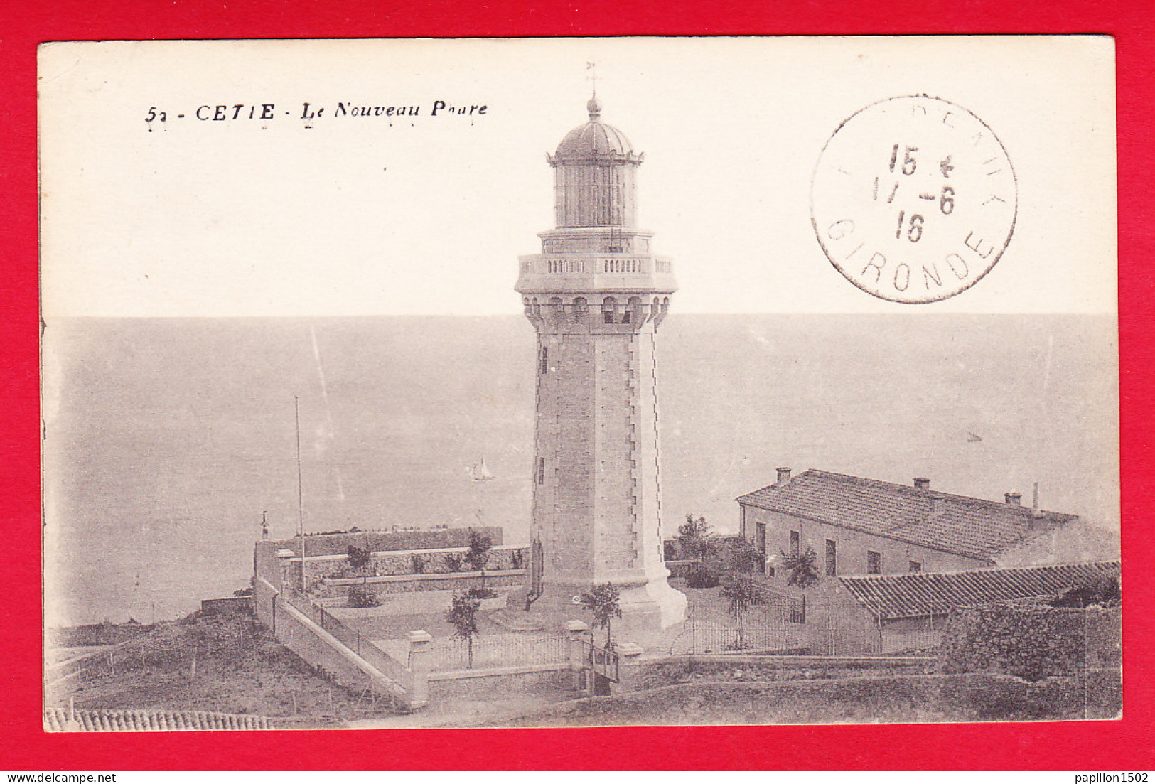 F-34-Cette-10P62 Le Nouveau Phare En Gros Plan, Cpa BE - Sete (Cette)