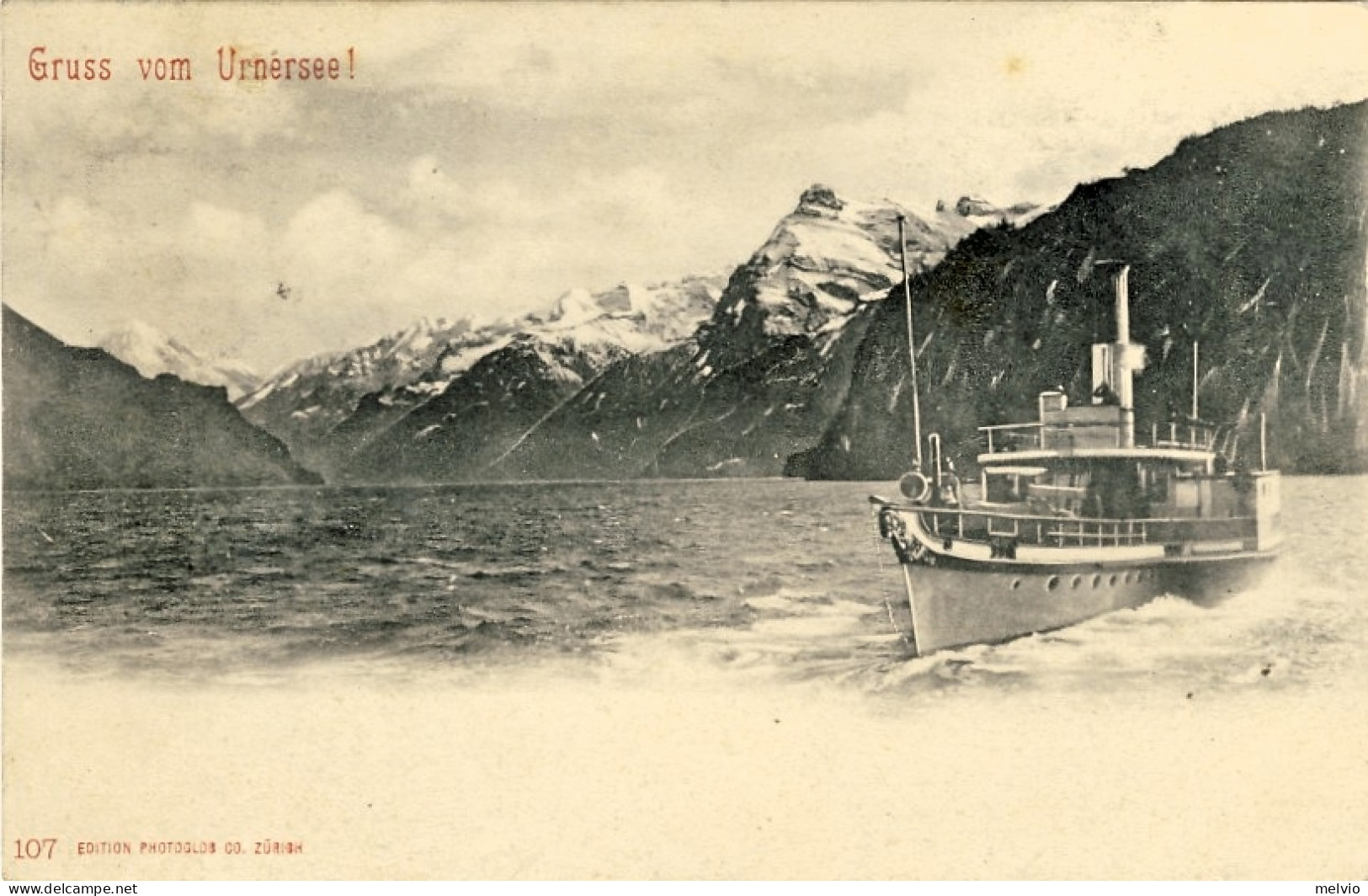 1901-Svizzera Cartolina "Gruss Vom Urnersee"diretta In Italia - Autres & Non Classés