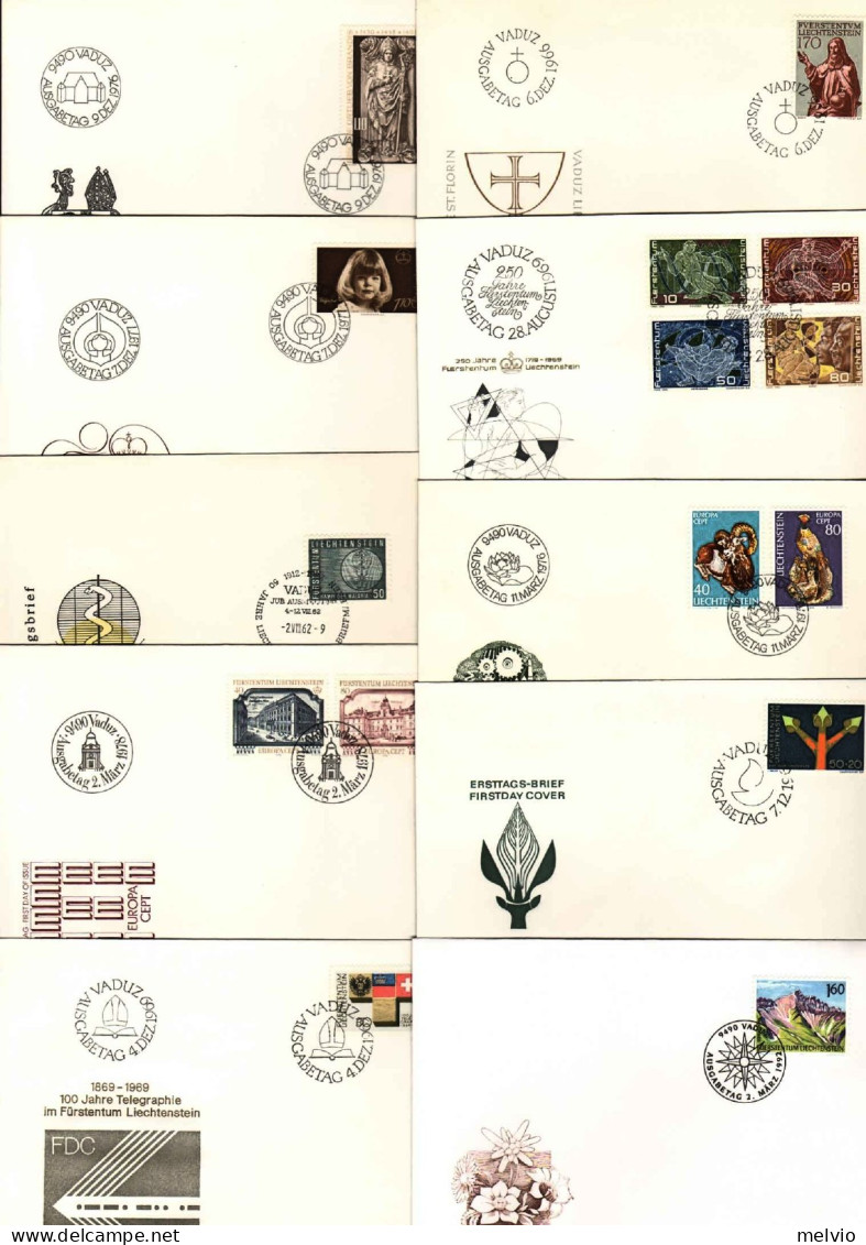1962/95-Liechtenstein Interessante Lotticino Composto Da 20 Lettere Illustrate Q - Autres & Non Classés