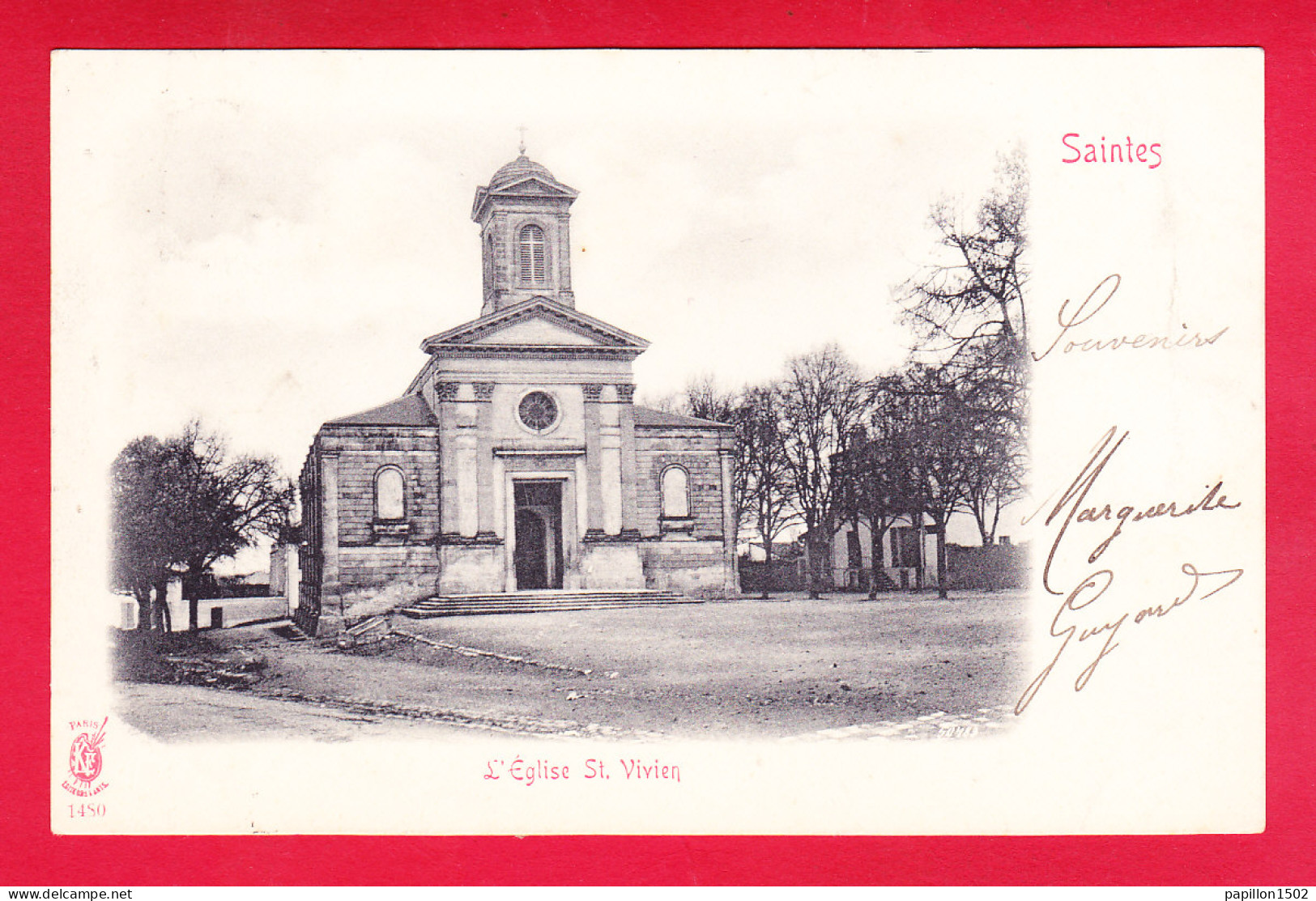 F-17-Saintes-105A21  L'église St Vivien, Cpa Précurseur  - Saintes