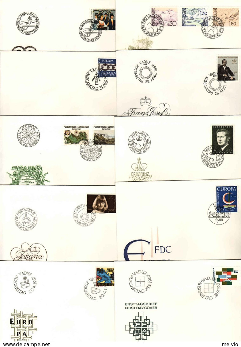 1962/95-Liechtenstein Interessante Lotticino Composto Da 20 Lettere Illustrate Q - Andere & Zonder Classificatie